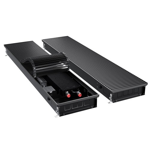 Конвектор внутрипольный Royal Thermo ATRIUM TURBO-90/300/1800-DG-U-BL