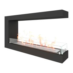 Биокамин торцевой SteelHeat ONE 900 (Стекло)