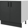 Напольный шкаф Неро 80x82.5x58 см DELINIA МДФ цвет графит