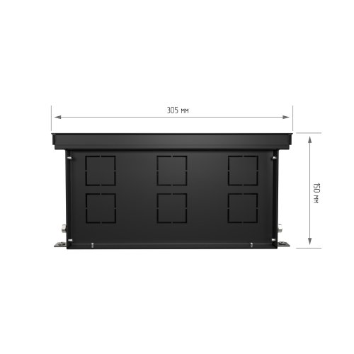 Конвектор внутрипольный Royal Thermo ATRIUM TURBO-150/300/1100-DG-U-BL