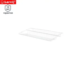 Полка для обуви Larvij 90.3x9x40.4 см сталь цвет белый
