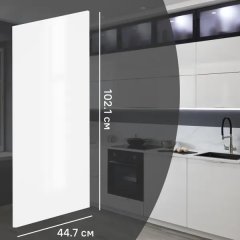 Фасад кухонного шкафа Аша 44.7x102.1 см KONSENSA ЛДСП цвет белый