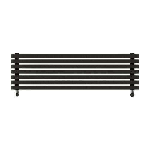Радиатор КЗТО QUADRUM 60 H 1500-7 RAL 1T183S7026 графитовый серый муар