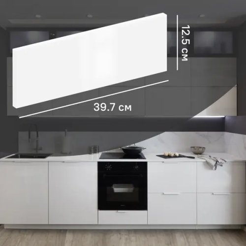 Фасад кухонного шкафа Аша 39.7x12.5 см KONSENSA ДСП цвет белый