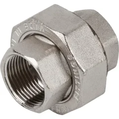 Сгон прямой американка Stout 3/4" ВР мм никелированная латунь