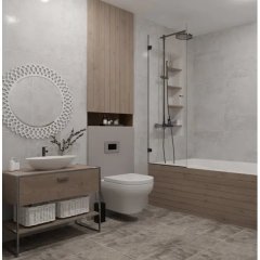 Глазурованный керамогранит Аксима Омаха 60x60 см 1.44 м² матовый цвет светло-серый