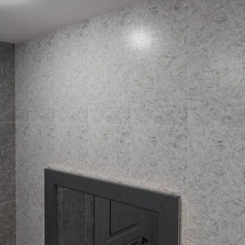 Настенная плитка Axima Лац Флора 30x60 см 1.62 м² матовая цвет светло-серый