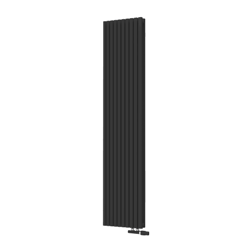 Радиатор КЗТО QUADRUM 30 V 2- 1750-10 UT RAL1T103S9005 (черный матовый муар)