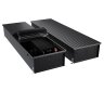 Конвектор внутрипольный Royal Thermo ATRIUM TURBO-190/400/2200-DG-U-BL