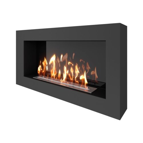 Биокамин SteelHeat WALL GRAND 1200 черный (Стемалит)