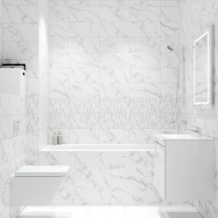 Плитка настенная KREAFORTA Mersey Calacatta 20x40 см 1.2 м² матовый цвет серый