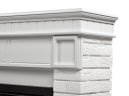 Портал Firelight Bricks 25 камень белый, белая эмаль