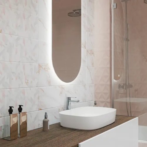 Плитка настенная KREAFORTA Mersey Calacatta 20x40 см 1.2 м² матовый цвет бежевый