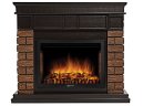 Портал Firelight Bricks Wood 25 камень темный, шпон венге