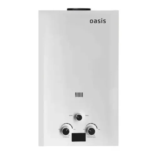 Колонка газовая Oasis 62x33x18.5 см 12 л/мин цвет белый