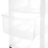 Комод на колесах 4 ящика 39x78.5x37 см пластик цвет прозрачный