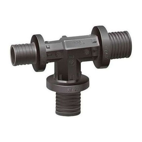 Тройник VARMEGA Slide-fit переходной, 20×25×16, аксиальный, PPSU, VM50506