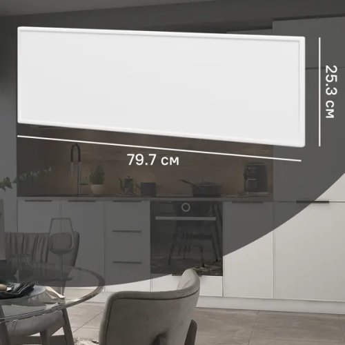 Фасад для кухонного ящика Инта 79.7x25.3 см Delinia ID МДФ цвет белый