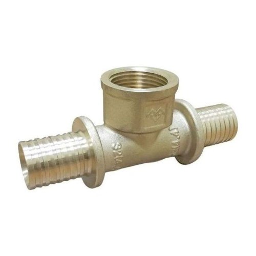 Тройник VARMEGA Slide-fit ВР, 16х1/2, латунь, аксиальный, VM51111