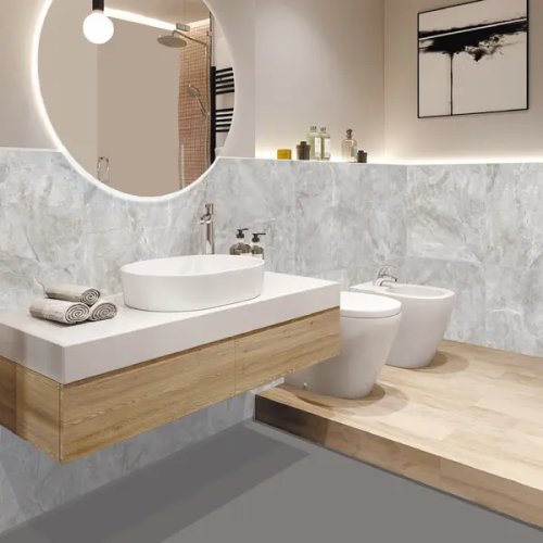 Глазурованный керамогранит Аксима Лион 60x60 см 1.44 м² матовый цвет светло-серый