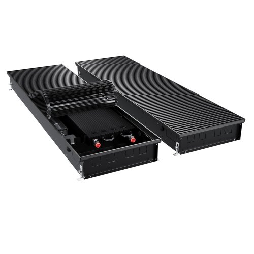 Конвектор внутрипольный Royal Thermo ATRIUM TURBO-110/400/2400-DG-U-BL