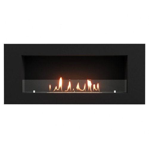 Каминокомплект:Биокамин Firelight BFP/W-110+Набор керамических камней М, черные