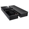Конвектор внутрипольный Royal Thermo ATRIUM TURBO-190/400/2300-DG-U-BL