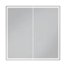 Шкаф зеркальный подвесной Vigo Look с подсветкой 80x80 см цвет белый