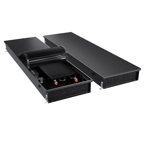 Конвектор внутрипольный Royal Thermo ATRIUM TURBO-110/400/1100-DG-U-BL