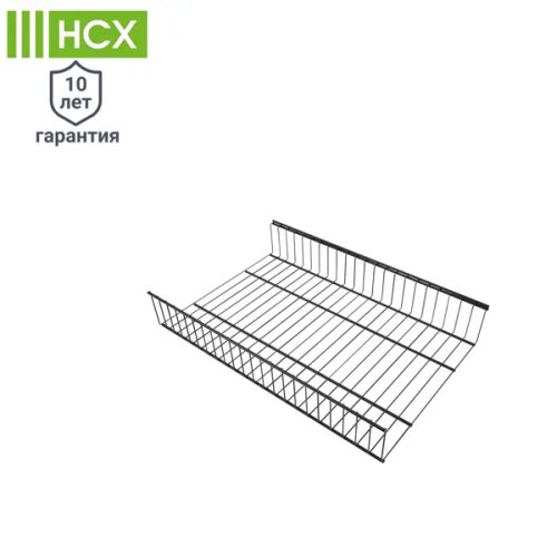 Полка-корзина НСХ 55.3x9.5x37.9 см сталь цвет чёрный