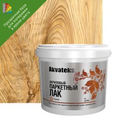 Лак паркетный Akvateks акриловый матовый бесцветный 5 л