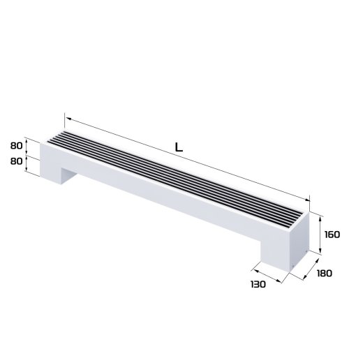 Конвектор напольный Royal Thermo STEP-80/180/900-1-N-WT-LG-NA