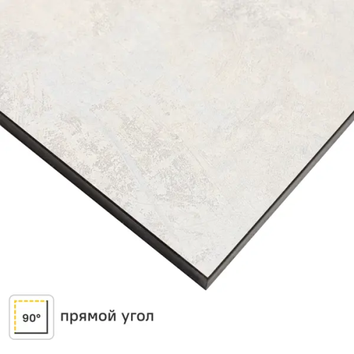 Кухонная столешница Сланец светлый 120x80x1.6 см HPL-пластик цвет серый