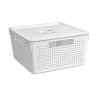 Коробка для хранения 29.4x29.4x15.1 см квадратная цвет белый