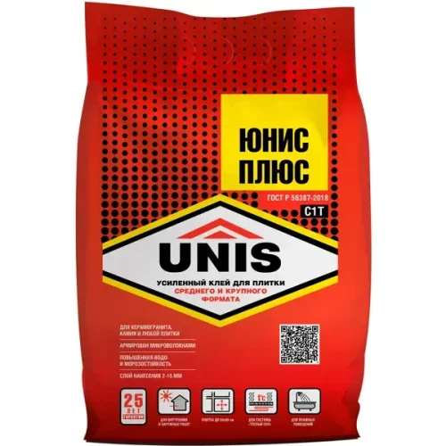 Клей для плитки C1TE Unis Плюс 5 кг