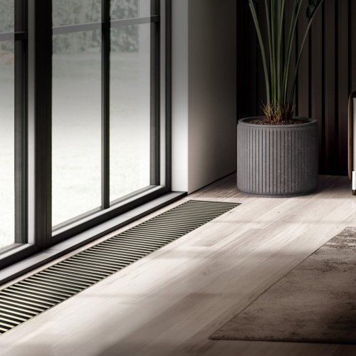 Конвектор внутрипольный Royal Thermo ATRIUM TURBO-90/250/1100-DG-U-LB