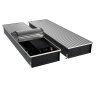 Конвектор внутрипольный Royal Thermo ATRIUM TURBO-150/400/1600-DG-U-NA