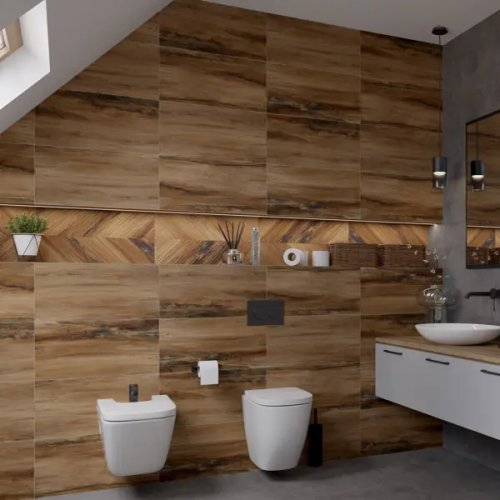 Плитка настенная Керамин Студио 60x30 см 1.98 м² матовая цвет коричневый дерево