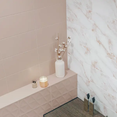 Настенная плитка KREAFORTA Mersey Моно 20x40 см 1.62 м² матовая цвет розовый
