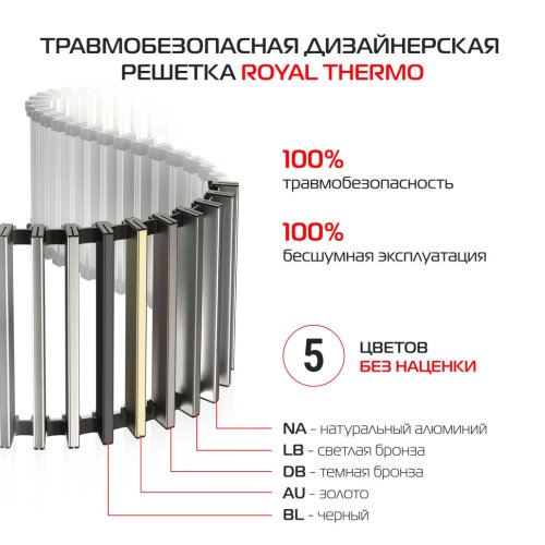 Конвектор внутрипольный Royal Thermo ATRIUM TURBO-150/400/900-DG-U-DB