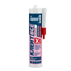Клей Kudo Клеит всё Elastic на основе гибридных полимеров 280 мл белый KX-1W