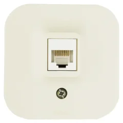 Розетка компьютерная RJ45 категория 5e UTP Legrand Quteo IP20 накладной монтаж цвет слоновая кость