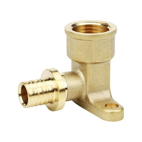 Угол VARMEGA Slide-fit настенный (водороз.) ВР, 20x3/4, Н-60мм, с креп., акс., латунь, VM51613