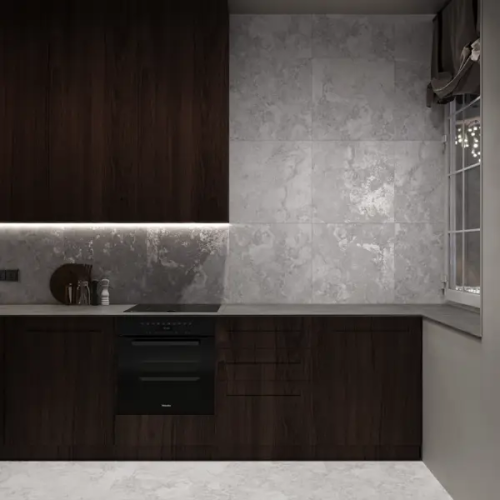 Глазурованный керамогранит Arcadia Ceramica Sender Bianco 60x60 см 1.44 м² матовый цвет светло-серый