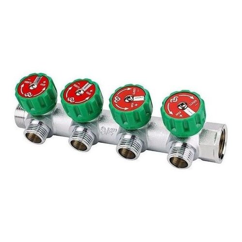 Коллектор регулирующий VARMEGA 3/4 4 х 3/4ЕК хромированный VM14614