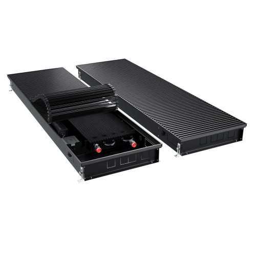 Конвектор внутрипольный Royal Thermo ATRIUM TURBO-90/400/2100-DG-U-BL