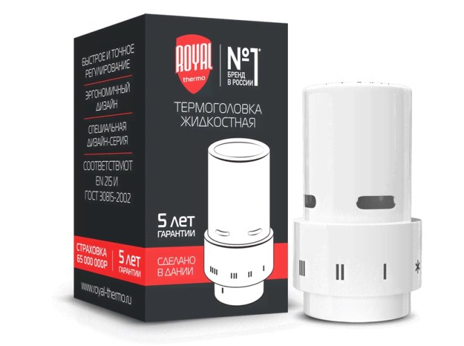 Термоголовка жидкостная Royal Thermo Design, Click (белый)