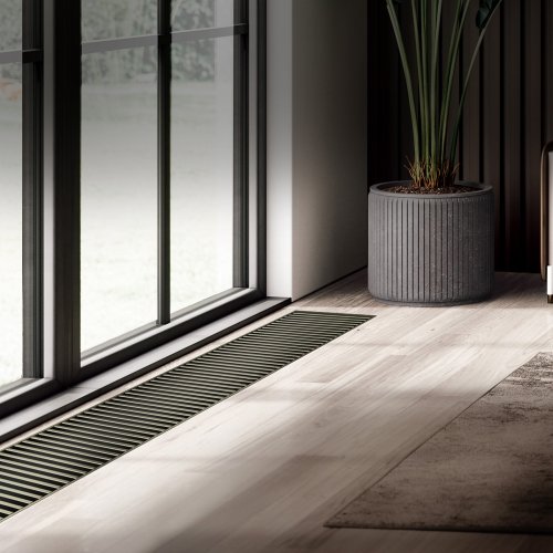 Конвектор внутрипольный Royal Thermo ATRIUM TURBO-110/250/2600-DG-U-DB