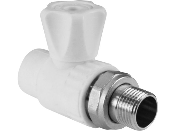 Кран шаровой для радиатора прямой 20 х 1/2 (60/10) VALFEX