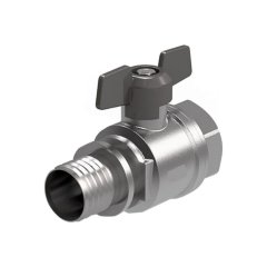 Кран шаровый Royal Thermo с аксиальным соединением ВР 20×3/4